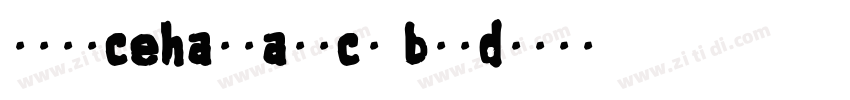 suorcehansanscn bold字体转换
